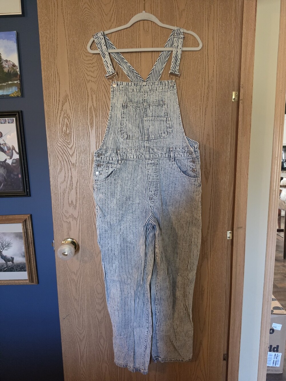 Urban Daizy Acid Wash Conductor Overalls - 100% Cotton - Size L